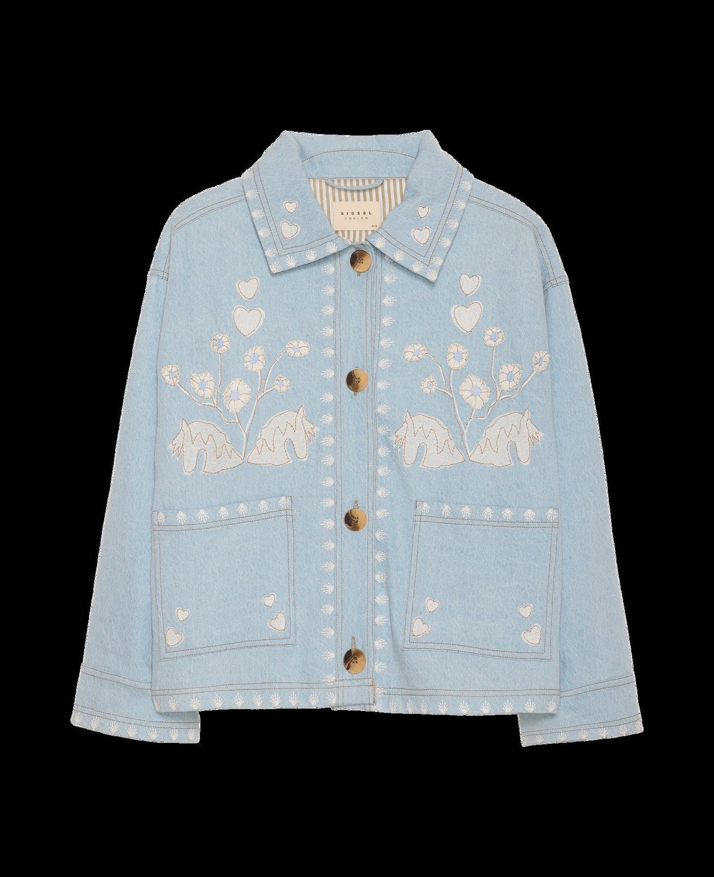 Unisex Denim Jacket Denim Fabric - Indigo Washed Vintage