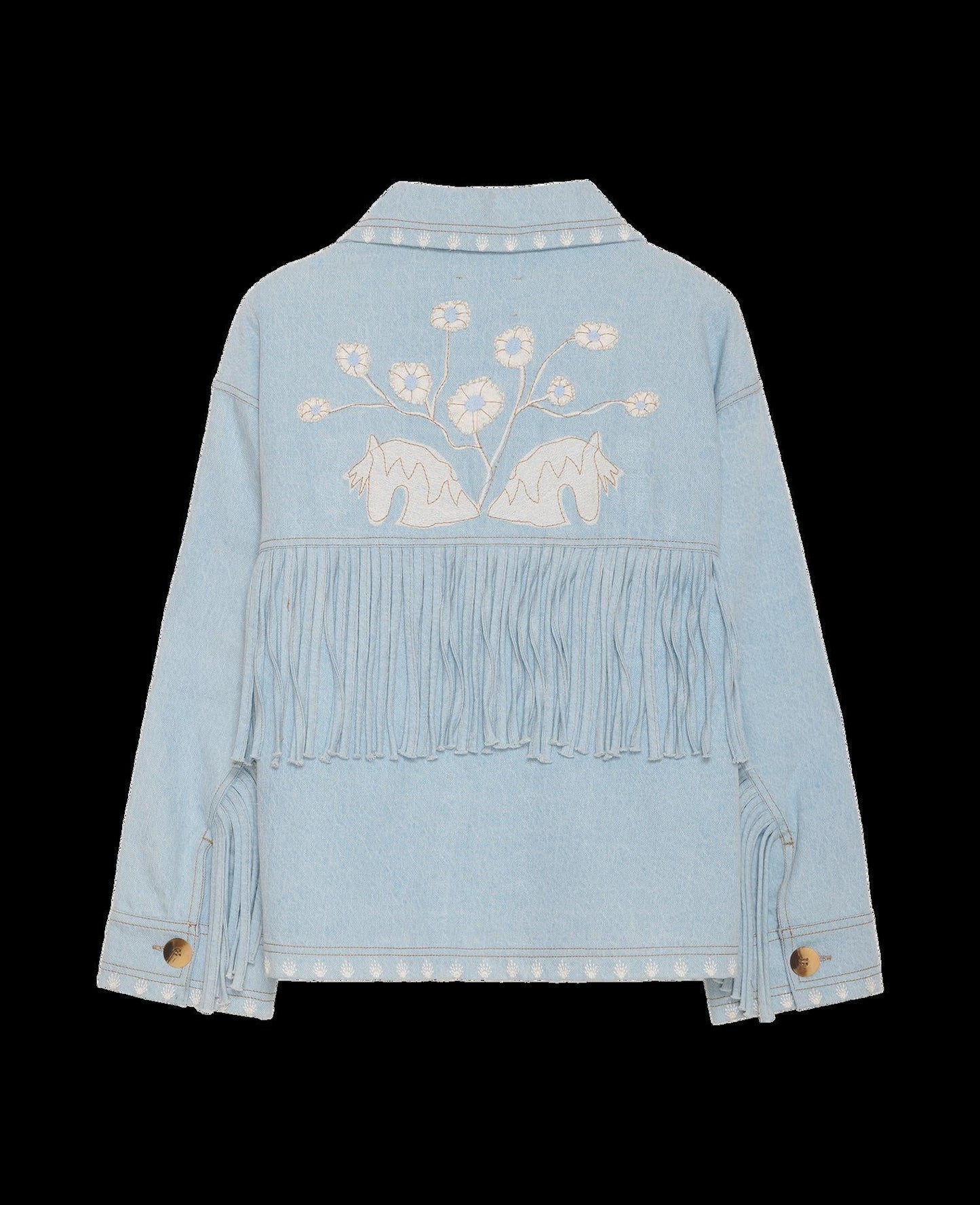 Unisex Denim Jacket Denim Fabric - Indigo Washed Vintage