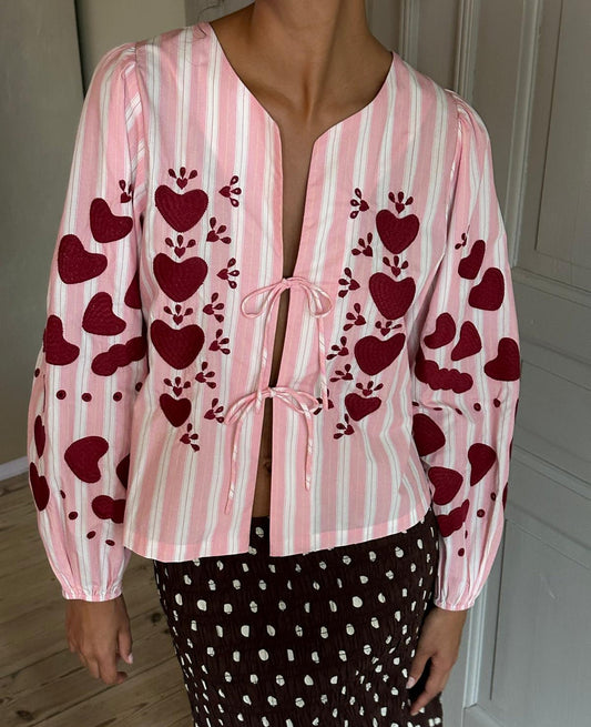 Blouse Elisabeth Top Rose-Stripes
