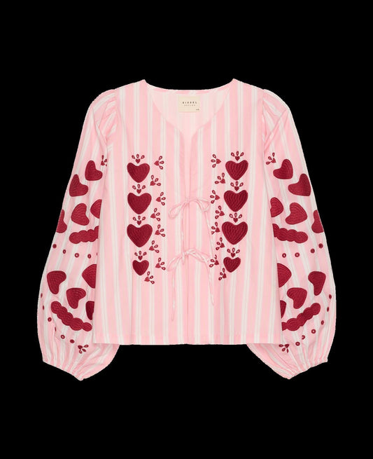 Blouse Elisabeth Top Rose-Stripes