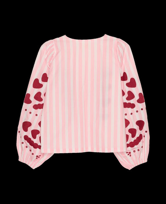 Blouse Elisabeth Top Rose-Stripes