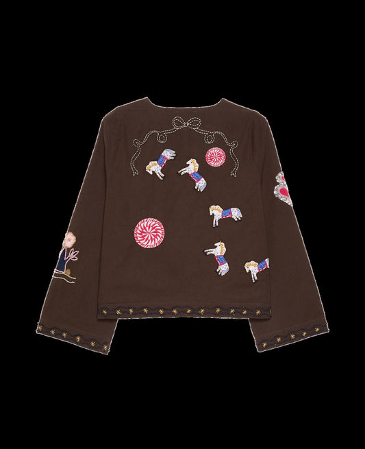 Blouse Se1691 Emmy Shirt Fudge