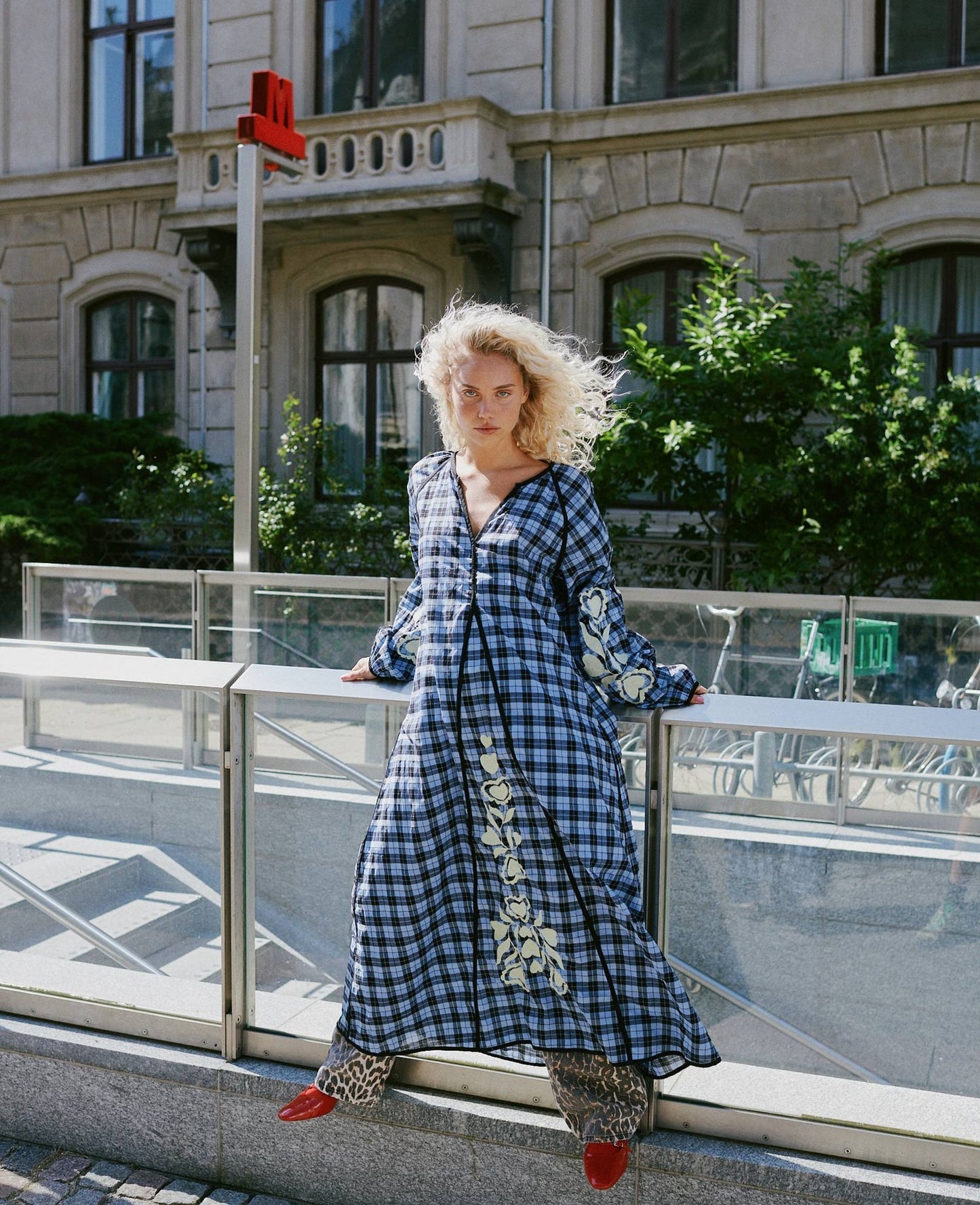 Dress Fran Dress Blue-Checks