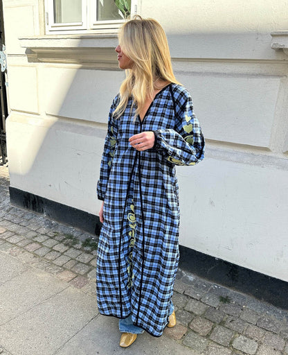 Dress Fran Dress Blue-Checks