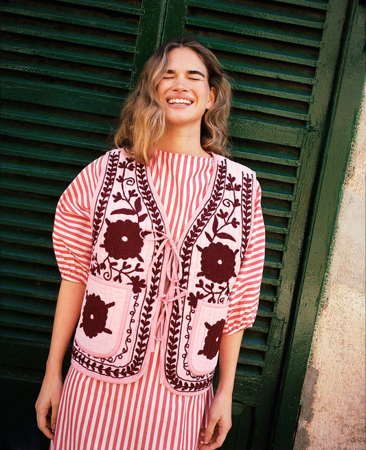 Vest Se1581 Honey Vest Burgundy