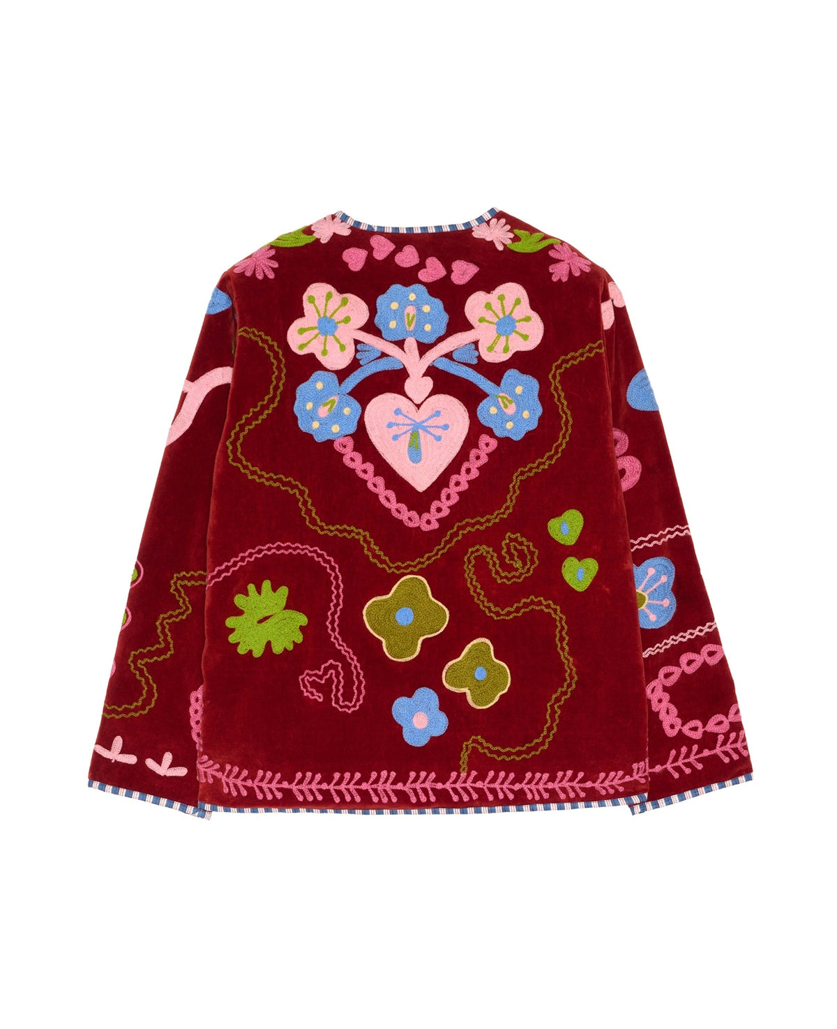 Sissel Edelbo | Maggie Jacket - Burgundy Suzani Velvet-Burgundy