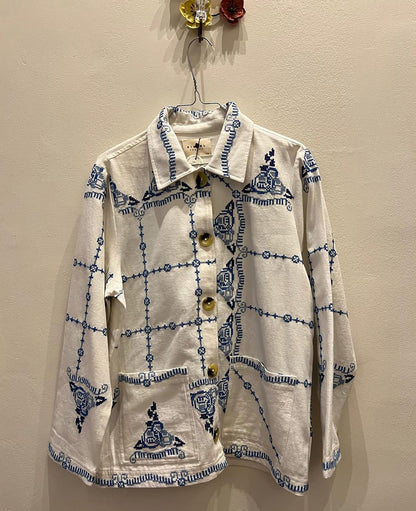 Jacket Se1619 My Jacket Ecru-Blue