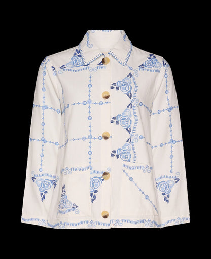 Jacket Se1619 My Jacket Ecru-Blue