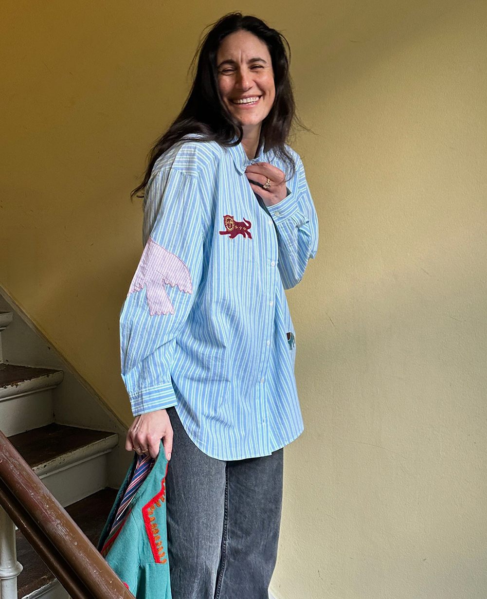 SISSEL EDELBO-588 PIL SHIRT-GREEN STRIPES_01.jpg