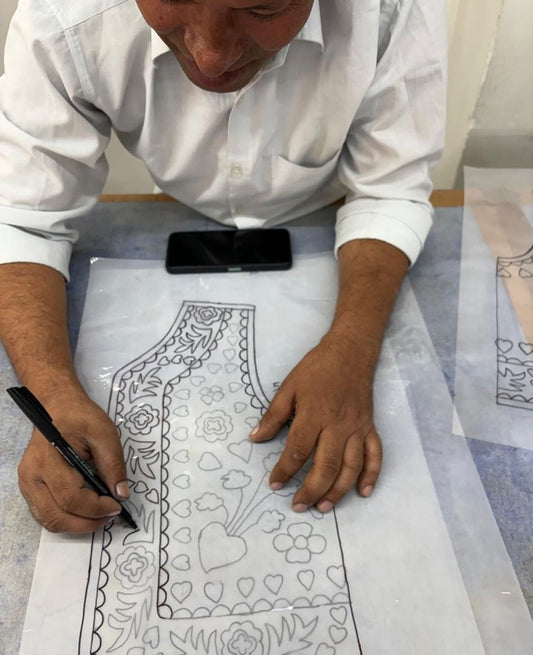 Men's Longline Vest Premium Italian Wool Blend - Navy