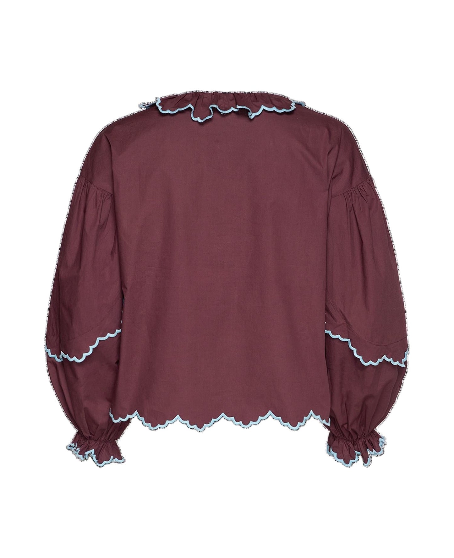 Blouse Se1710 Tone Shirt Wine