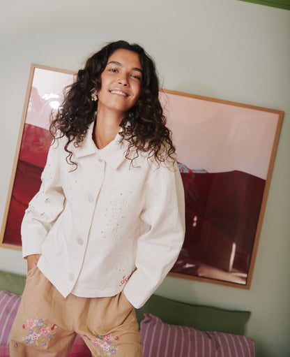 Jacket Vintage Jacket White-Napkin