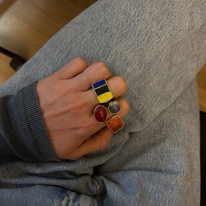 Ring Avant-garde Red