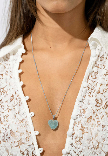 Necklace Jelly He Jelly Heart P Baby-Blue-S