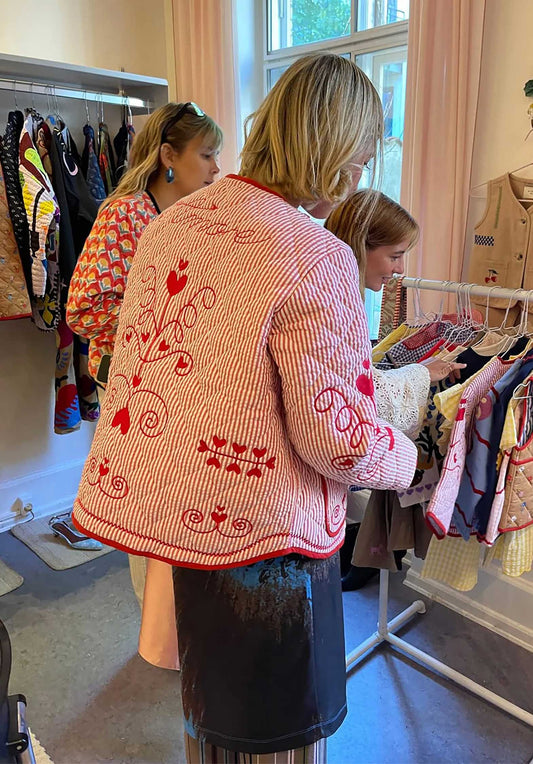 Jacket Se1507 Penny Jacket Red-Stripes