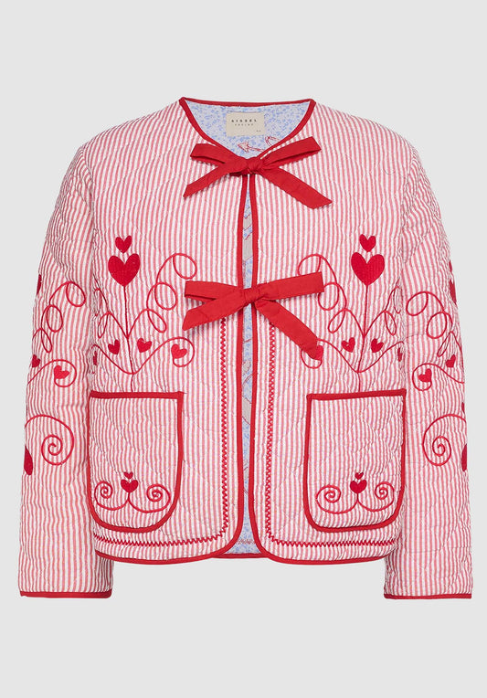 Jacket Se1507 Penny Jacket Red-Stripes