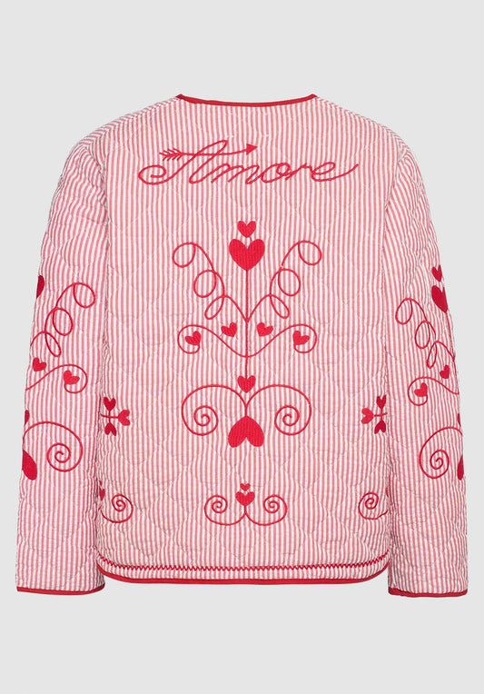 Jacket Se1507 Penny Jacket Red-Stripes