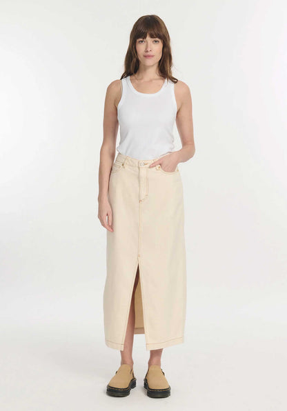 Denim Skirt Po1414 Joly Denim Ecru