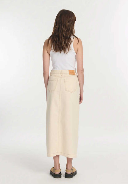 Denim Skirt Po1414 Joly Denim Ecru