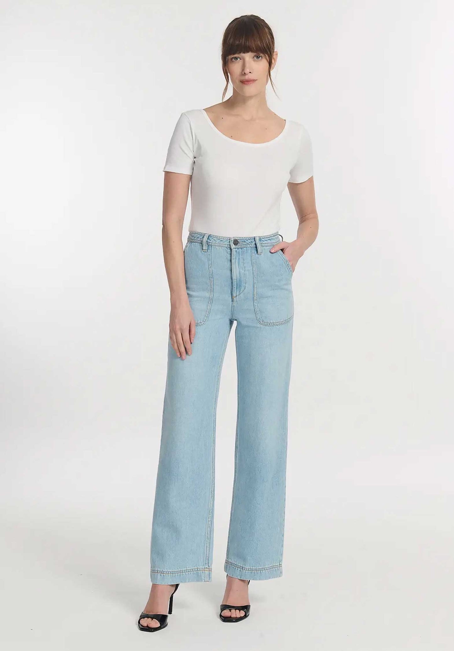 Jeans Po1501 Sperone Denim Bleach