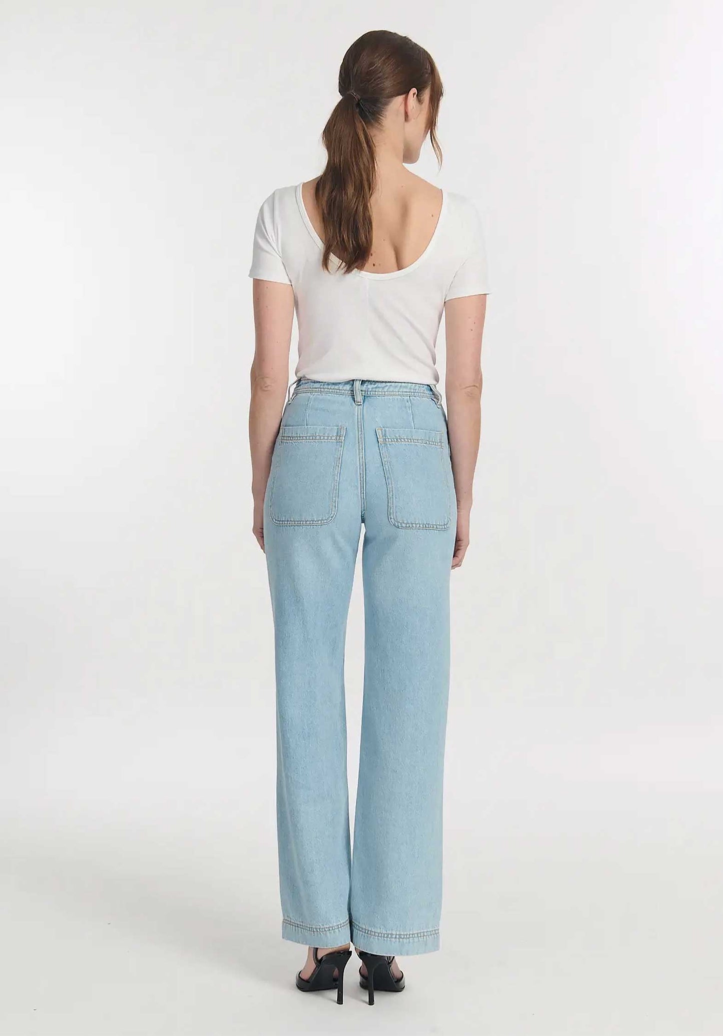 Jeans Po1501 Sperone Denim Bleach