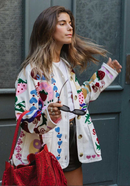 Jacket Se1172 Maggie Suzani White-Rose