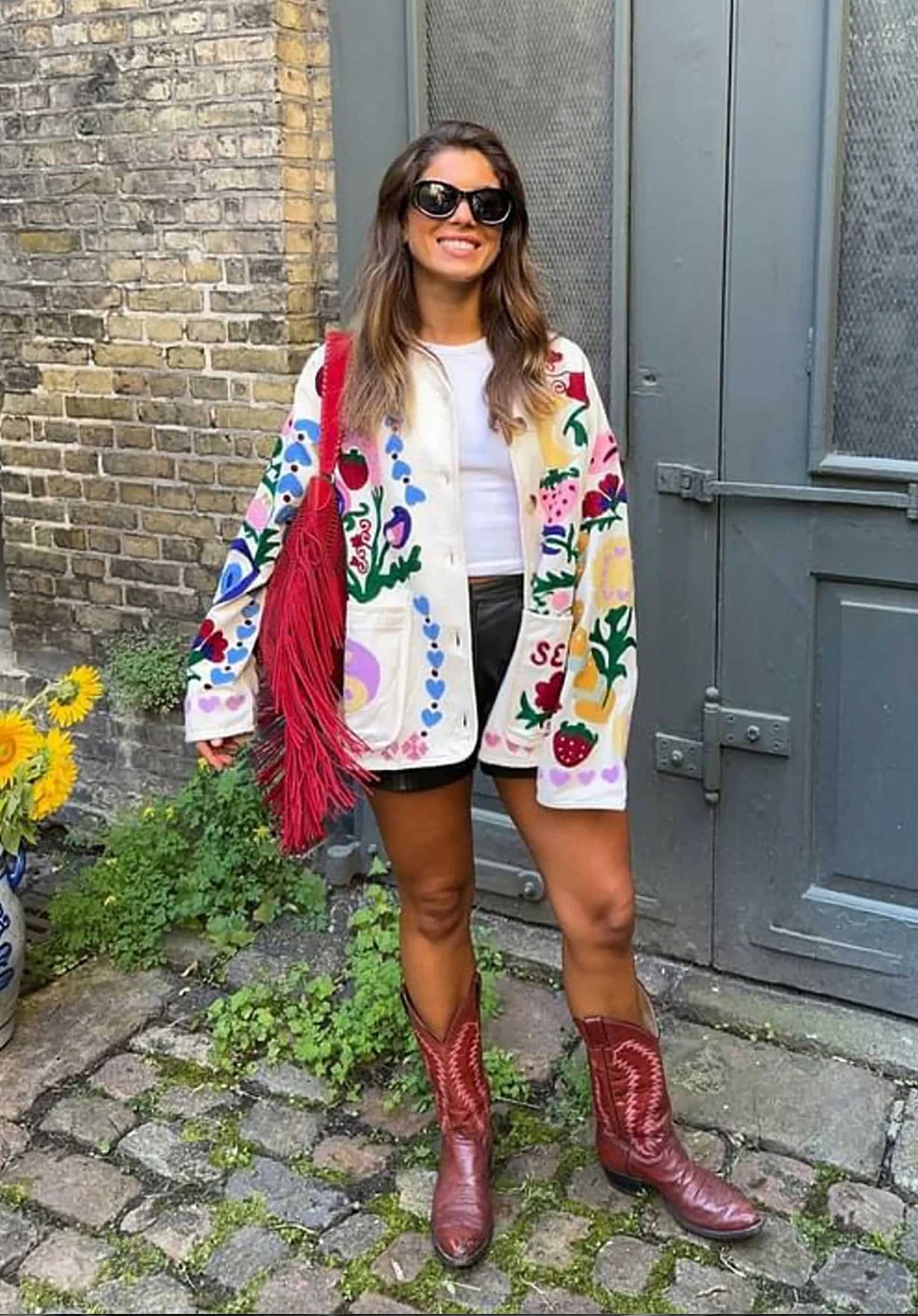 Jacket Se1172 Maggie Suzani White-Rose