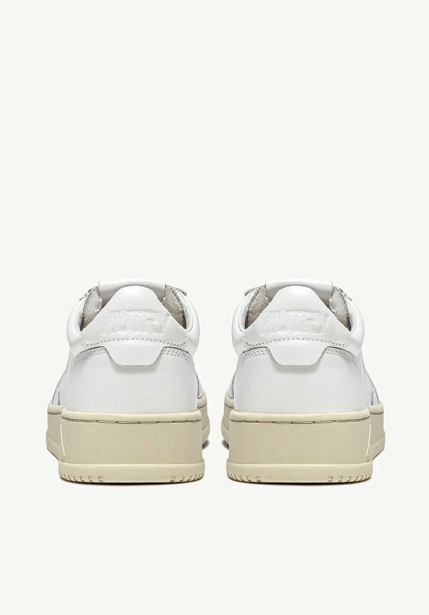Autry | Medalist Low LL Sneaker - White & Beige Suede White-White