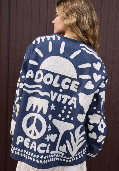 Jacket Se 1589 Maggie Suzani Navy-Peace