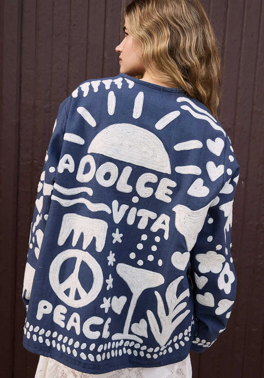 Jacket Se 1589 Maggie Suzani Navy-Peace