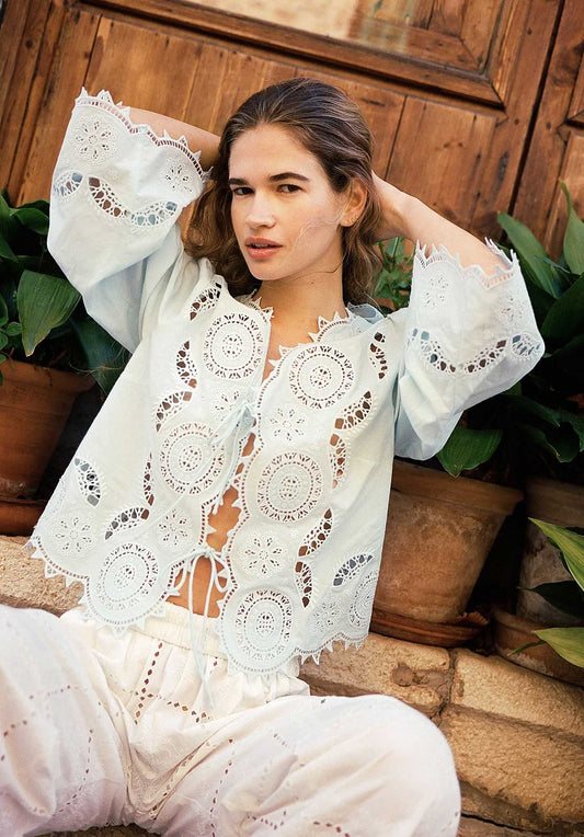 Blouse Se1566 Anjali Top Crystal-Blue