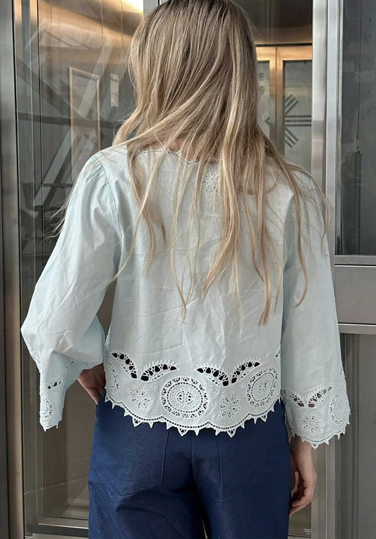 Blouse Se1566 Anjali Top Crystal-Blue