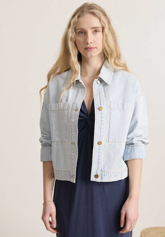 Denim Jacket Valence 0 Veste Valence Bleu