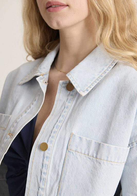 Denim Jacket Valence 0 Veste Valence Bleu