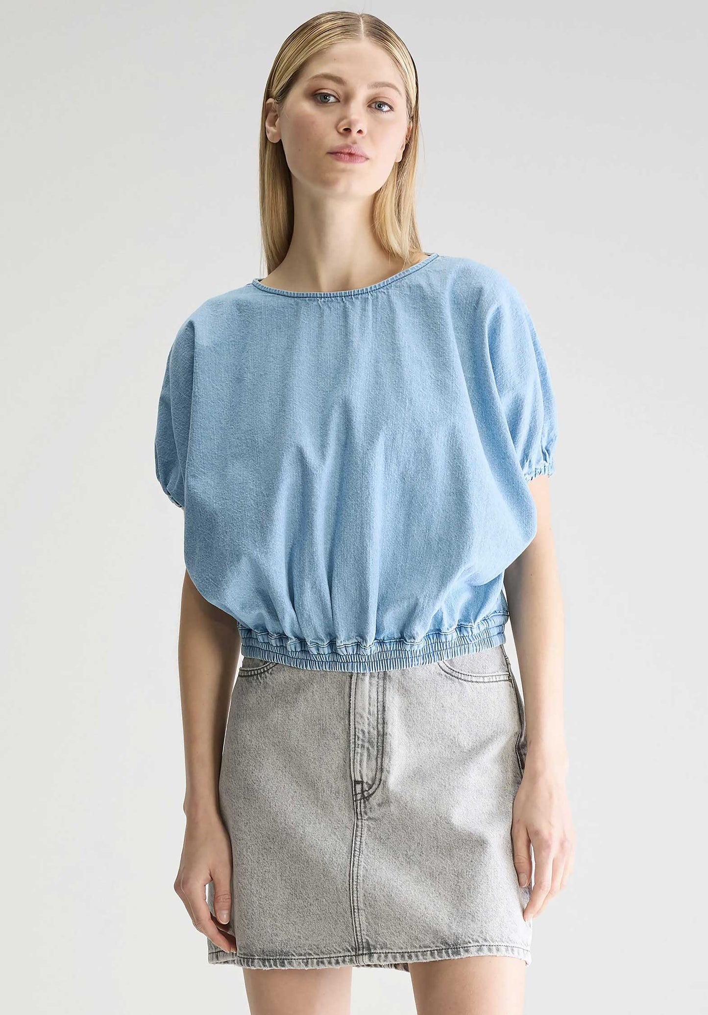 Blouse Bw251422 D056 Wilma D0563 Lt-Blue-Bleach