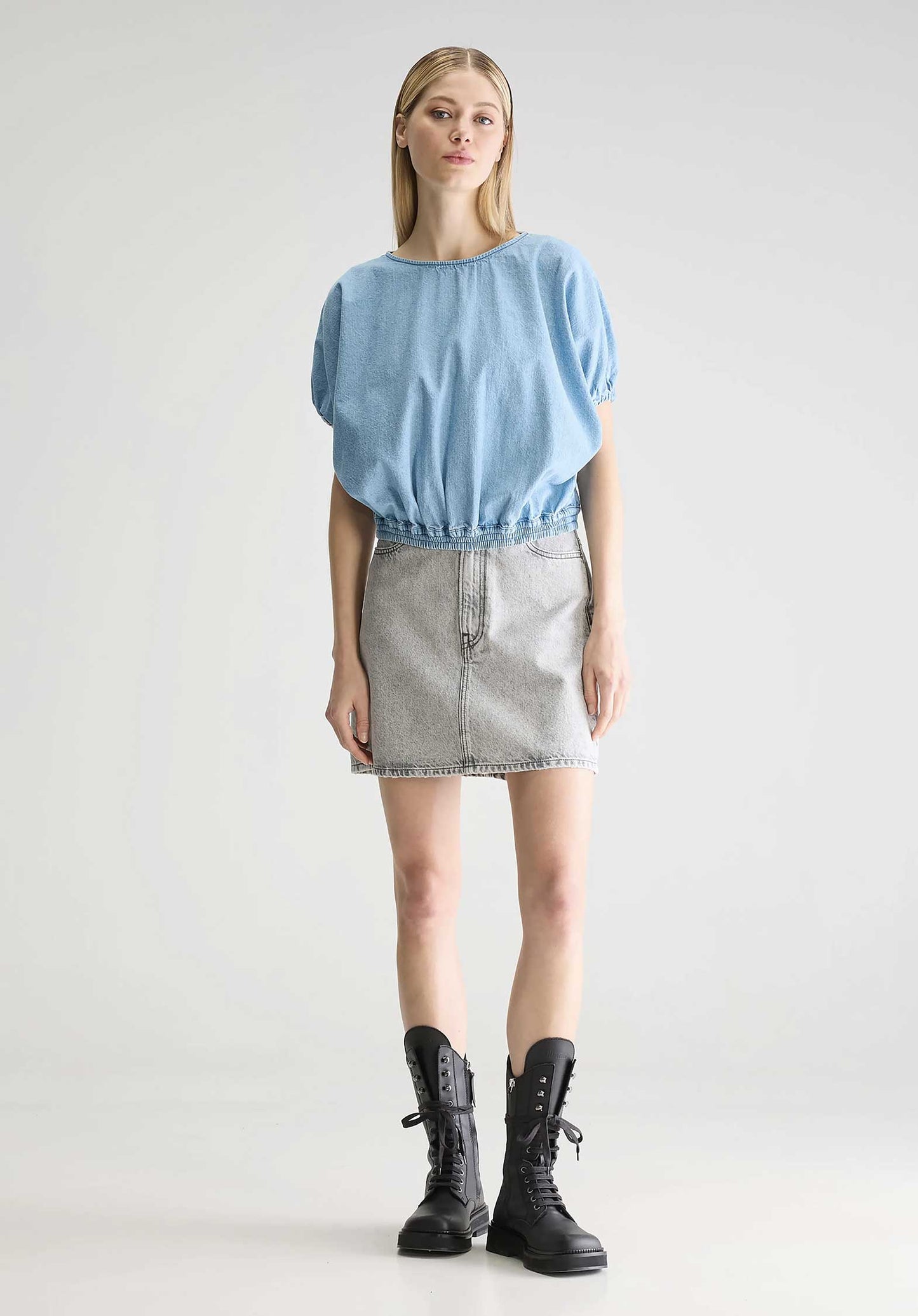 Blouse Bw251422 D056 Wilma D0563 Lt-Blue-Bleach