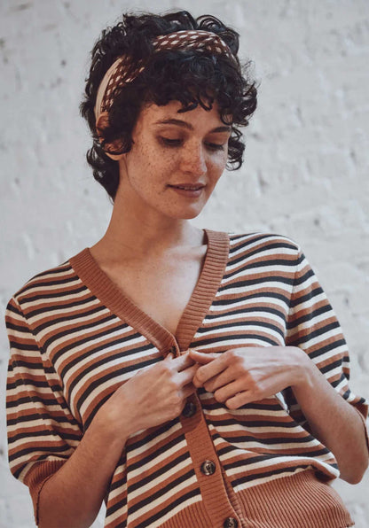 Cardigan Raye Ida-bowie Rayure-Sahara