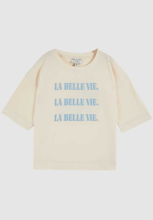 Tee Shirt Imprime Ida-belle Creme