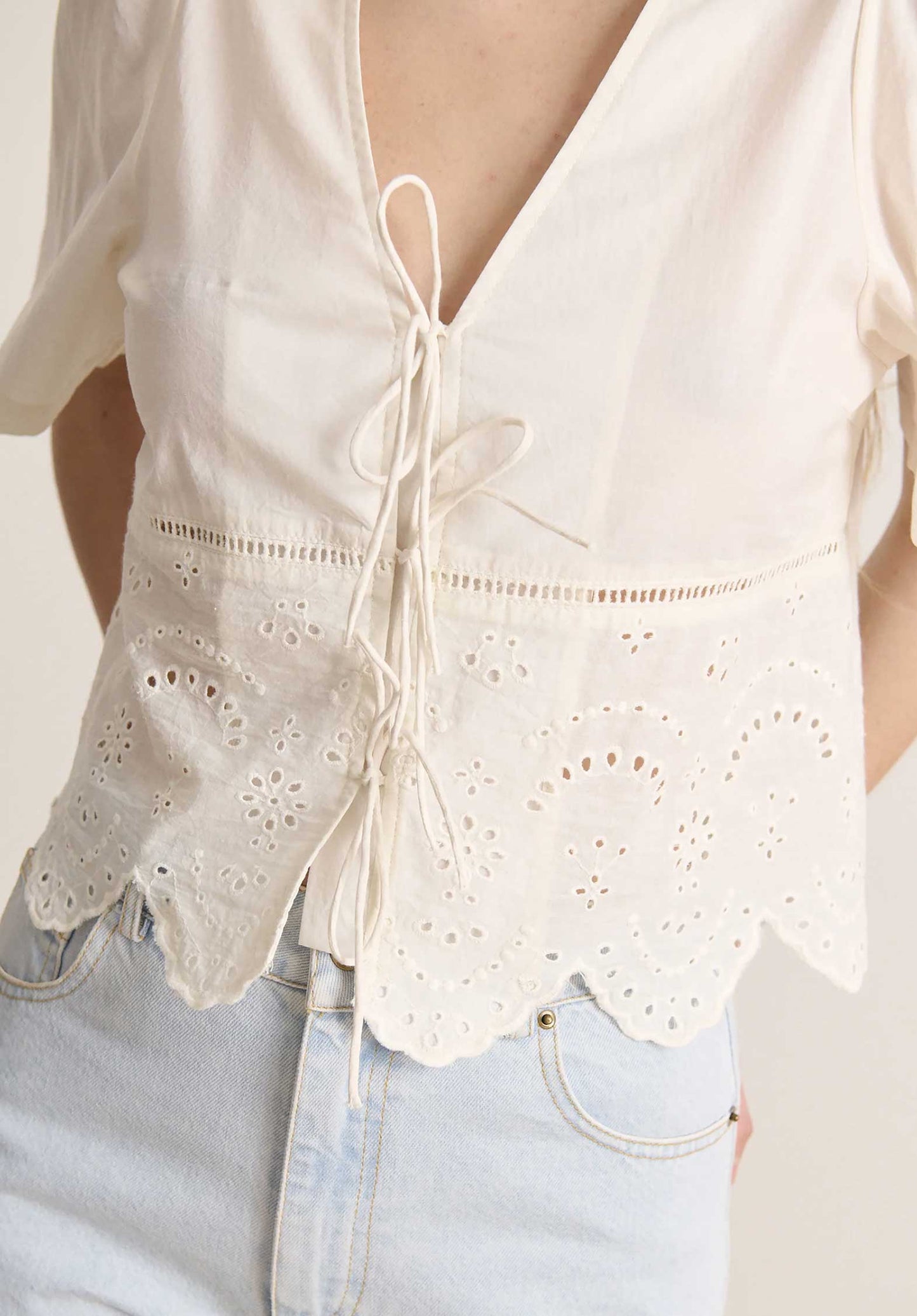 0869 Blouse Venus Ecru