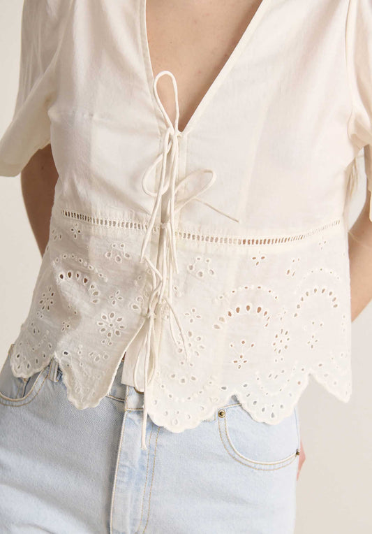 0869 Blouse Venus Ecru