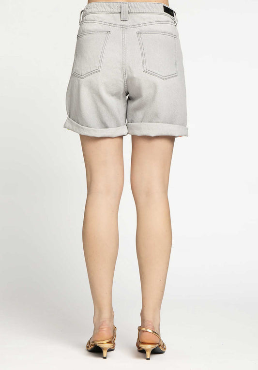 Denim Shorts Norma Light-Silver