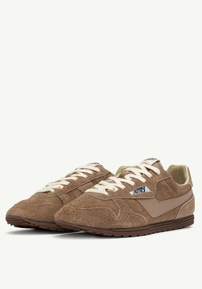 Autry | Windspin Low Sneaker - Suede Peanut