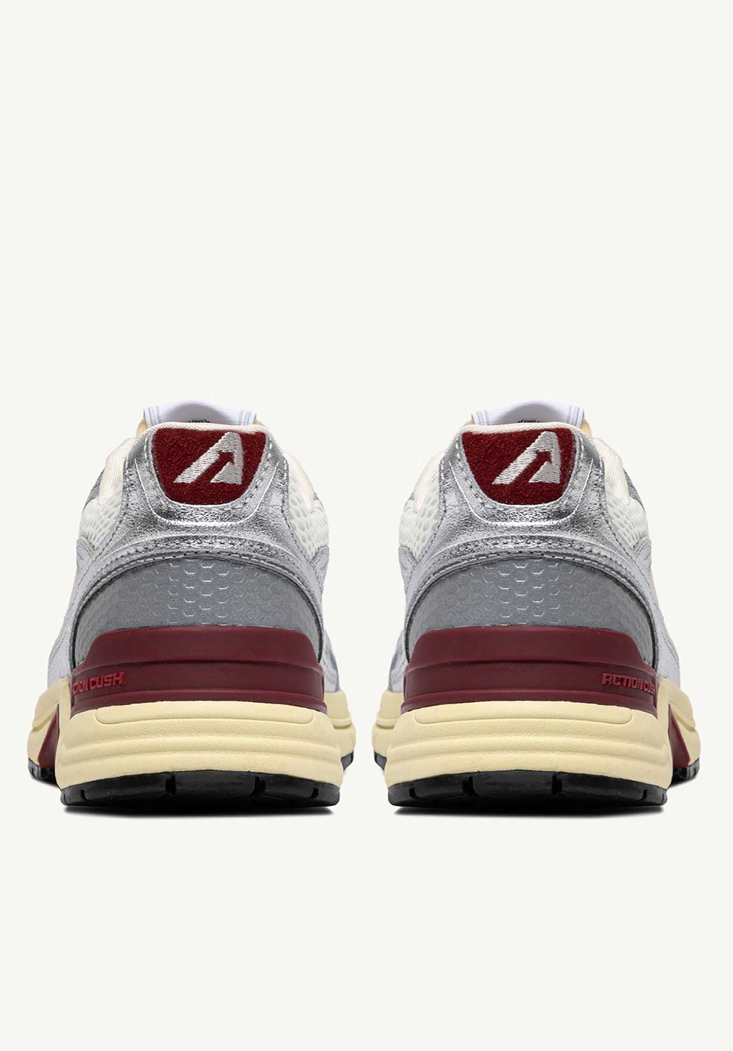 Autry | Hyperway Low Sneaker - Silver & Syrah Silver-Syrah