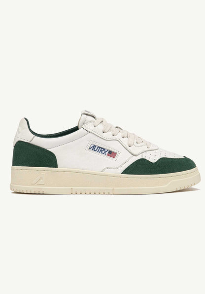 Autry | Medalist Low Sneaker - White & Green White-Green