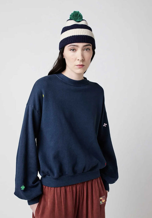 Sweatshirt Navy Re 225ad019 Midnight-Blue