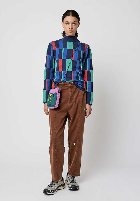 Pants  Embroi 225ad036 Brown