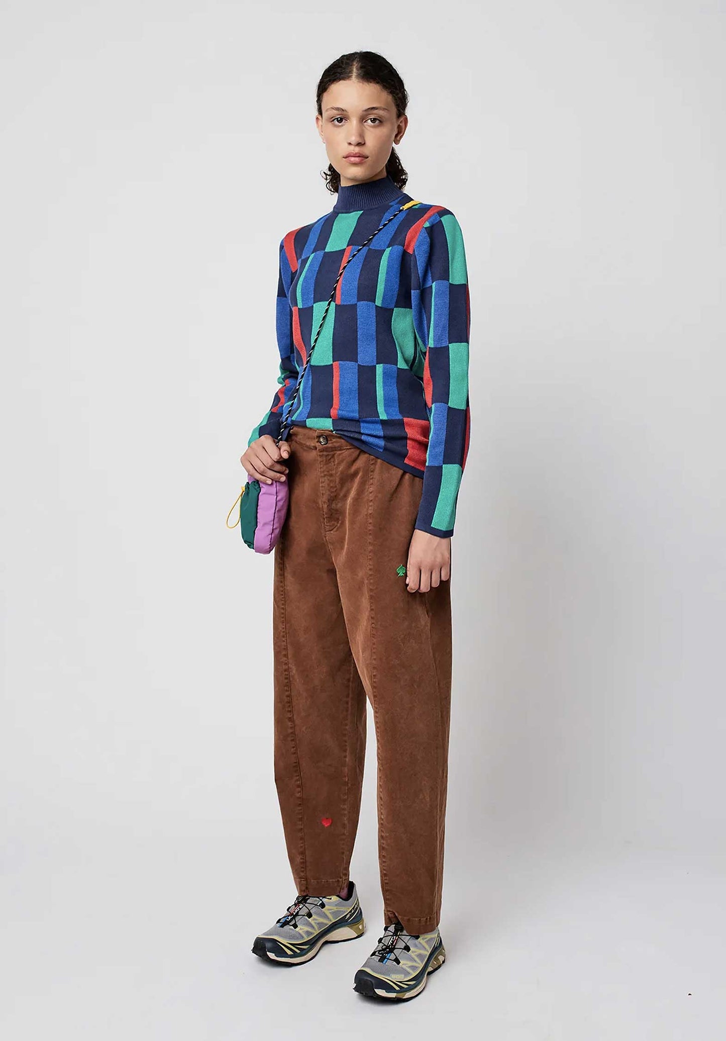 Pants  Embroi 225ad036 Brown
