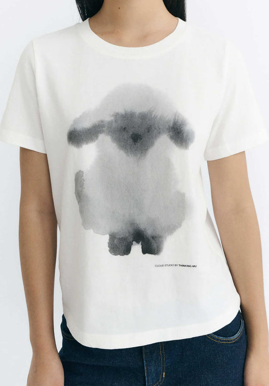Tshirt Ida Cloud S Ida Cloud Sheep White