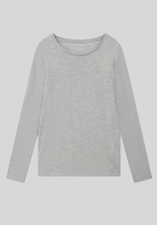 Majestic | Organic Cotton Crewneck T-Shirt Light-Heather-Grey