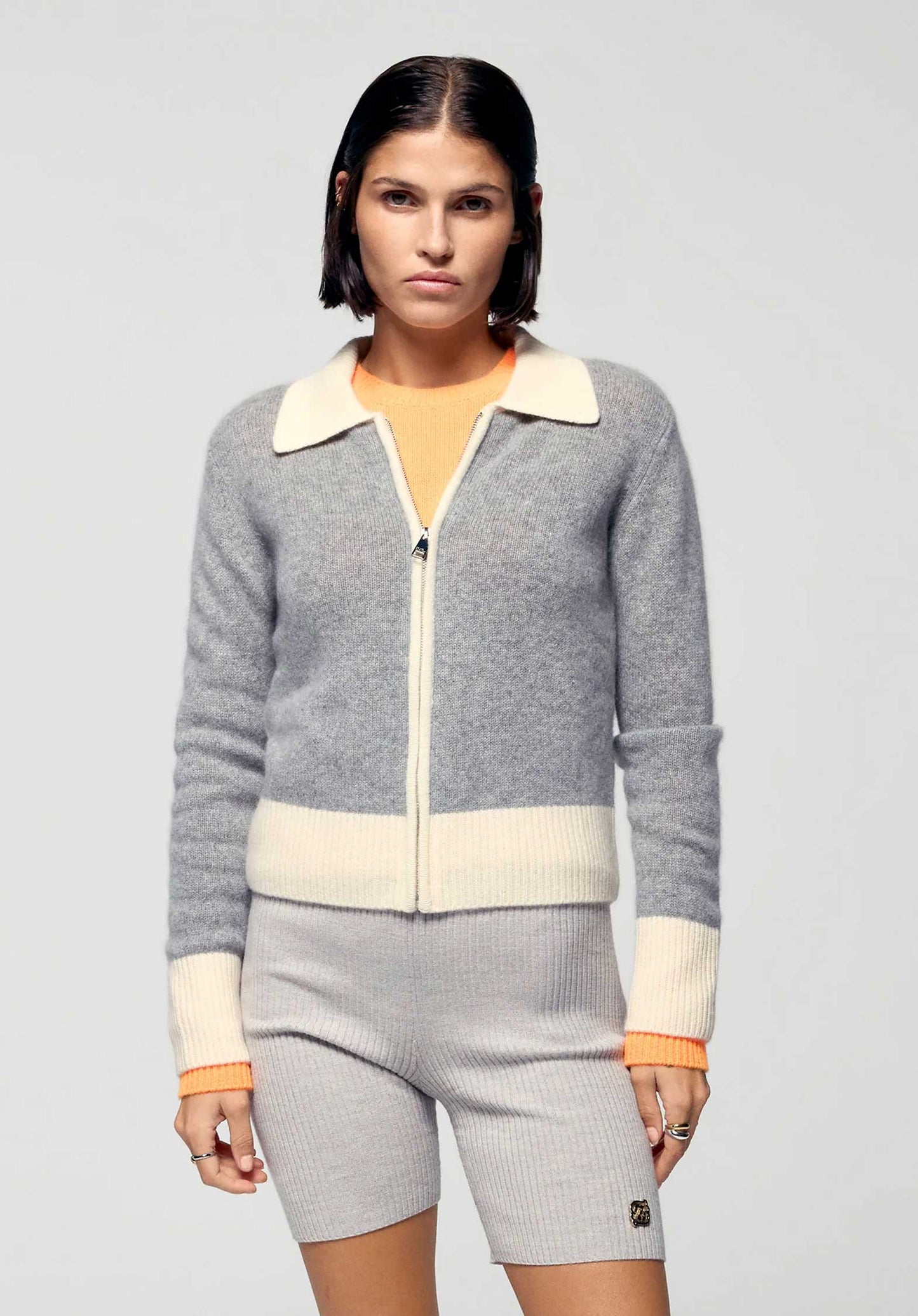 Jacket Permwpg01794 Gris-Chine-Fonce-F